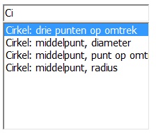 BCAD 5.3 AutoAanvullen